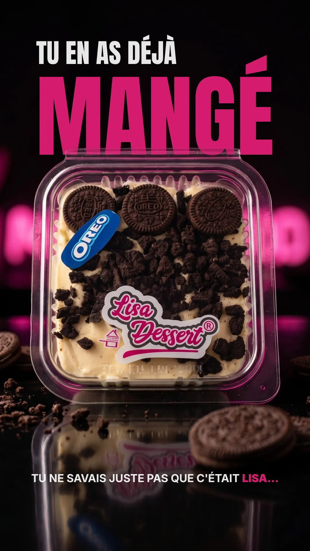 Visuel Lisa Dessert brille dans l'ombre pour Lisa Dessert · Direction artistique, Storytelling
